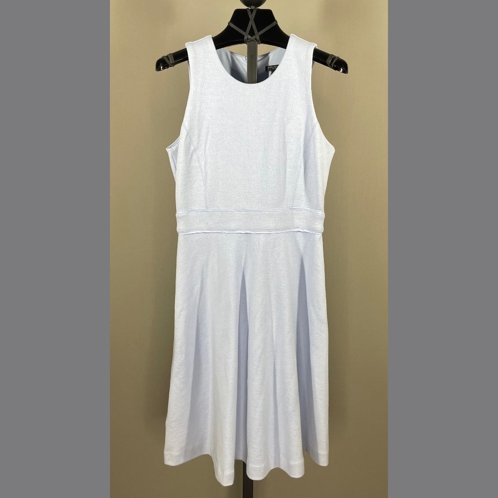 NEW Ann Taylor Dress Womens 4 petite blue fit flare cocktail classic colorful